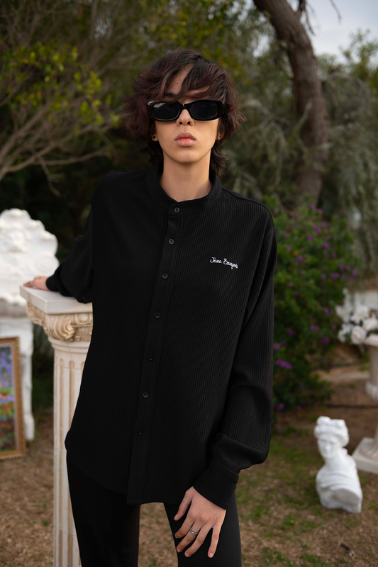 Veste femme forme chemise avec poches poitrine noir | GEMO Veste femme forme chemise avec poches poitrine noir | GEMO
